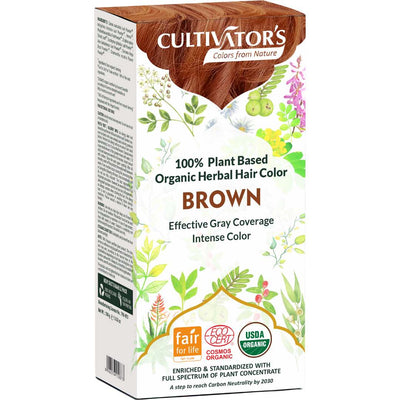 Cultivator's, Organic Herbal Hair Color, Brown, Ayurveda Store NZ