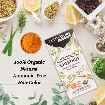 Cultivator's, Organic Herbal Hair Colour, Chestnut, Ayurveda Store NZ