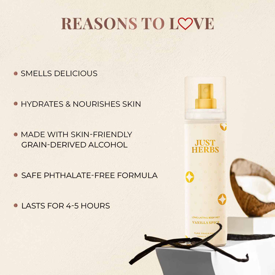 Long-Lasting Vanilla Spice Body Mist