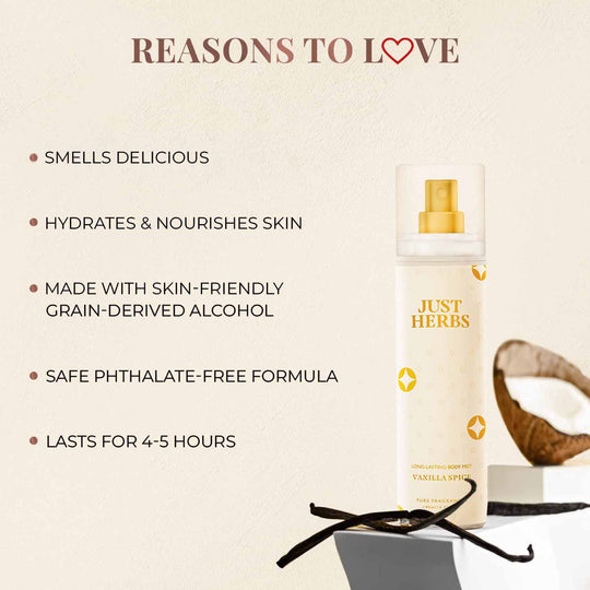 Long-Lasting Vanilla Spice Body Mist