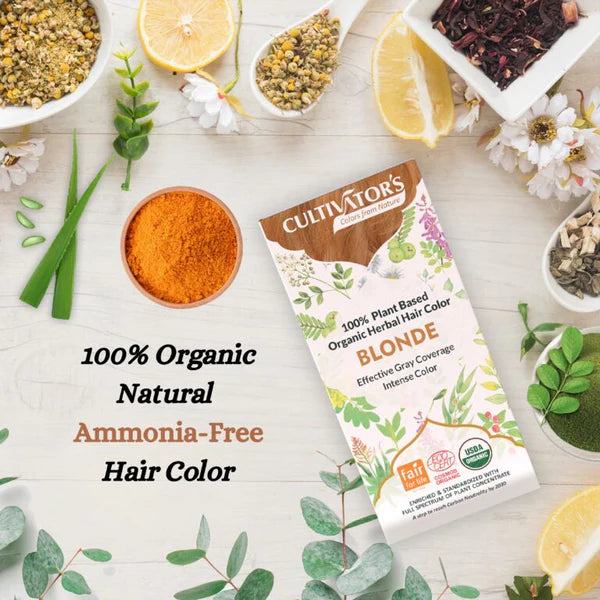Cultivator's, Organic Herbal Hair Color, Blonde, Ayurveda Store NZ