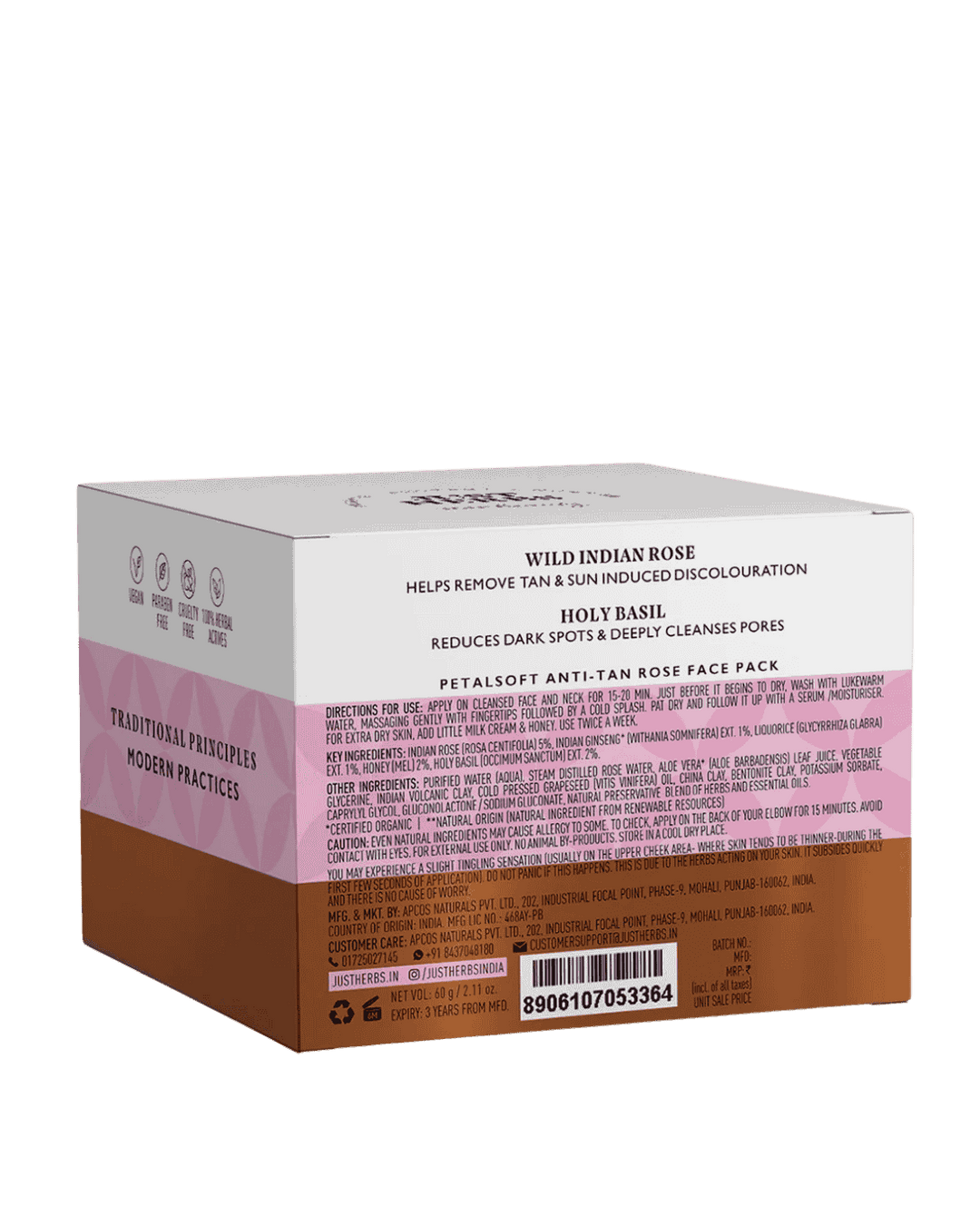 Anti-Tan Face Pack | Wild Indian Rose 60gms