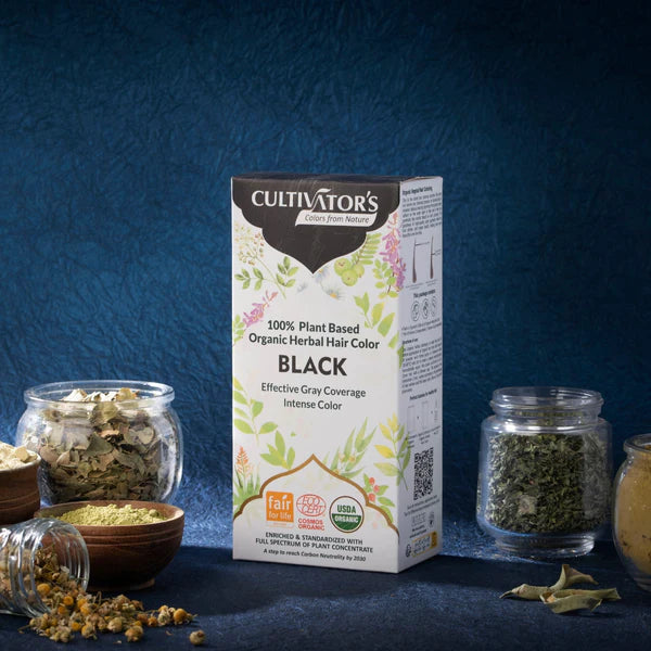 Cultivator's, Organic Herbal Hair Color, Black, Ayurveda Store NZ