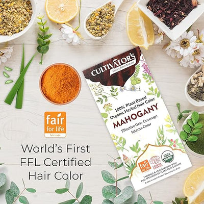 Cultivator's, Organic Herbal Hair Colour, Mahogany, Ayurveda Store NZ