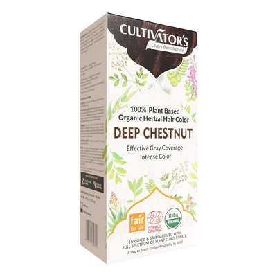 Cultivator's, Organic Herbal Hair Colour, Deep Chestnut, Ayurveda Store NZ