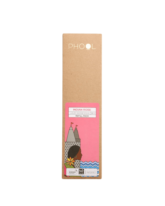 Indian Rose Refill pack - Natural Incense Sticks by Phool