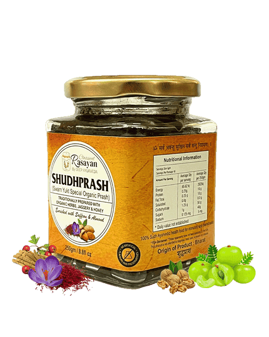Natural Chawanprash (ShudhPrash) | Enriched with Saffron & Edible Gold