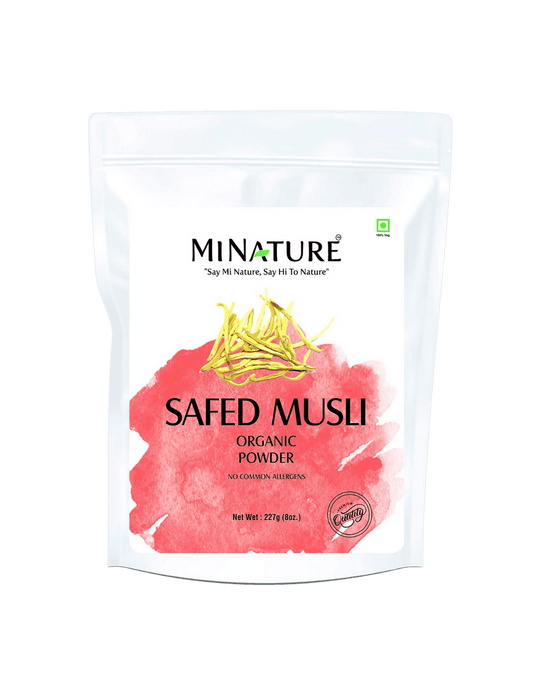 Organic Safed Musli Powder 227g - USDA Certified