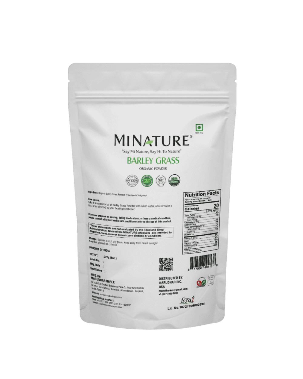 Barley Grass Powder, Minature, Ayurveda Store NZ