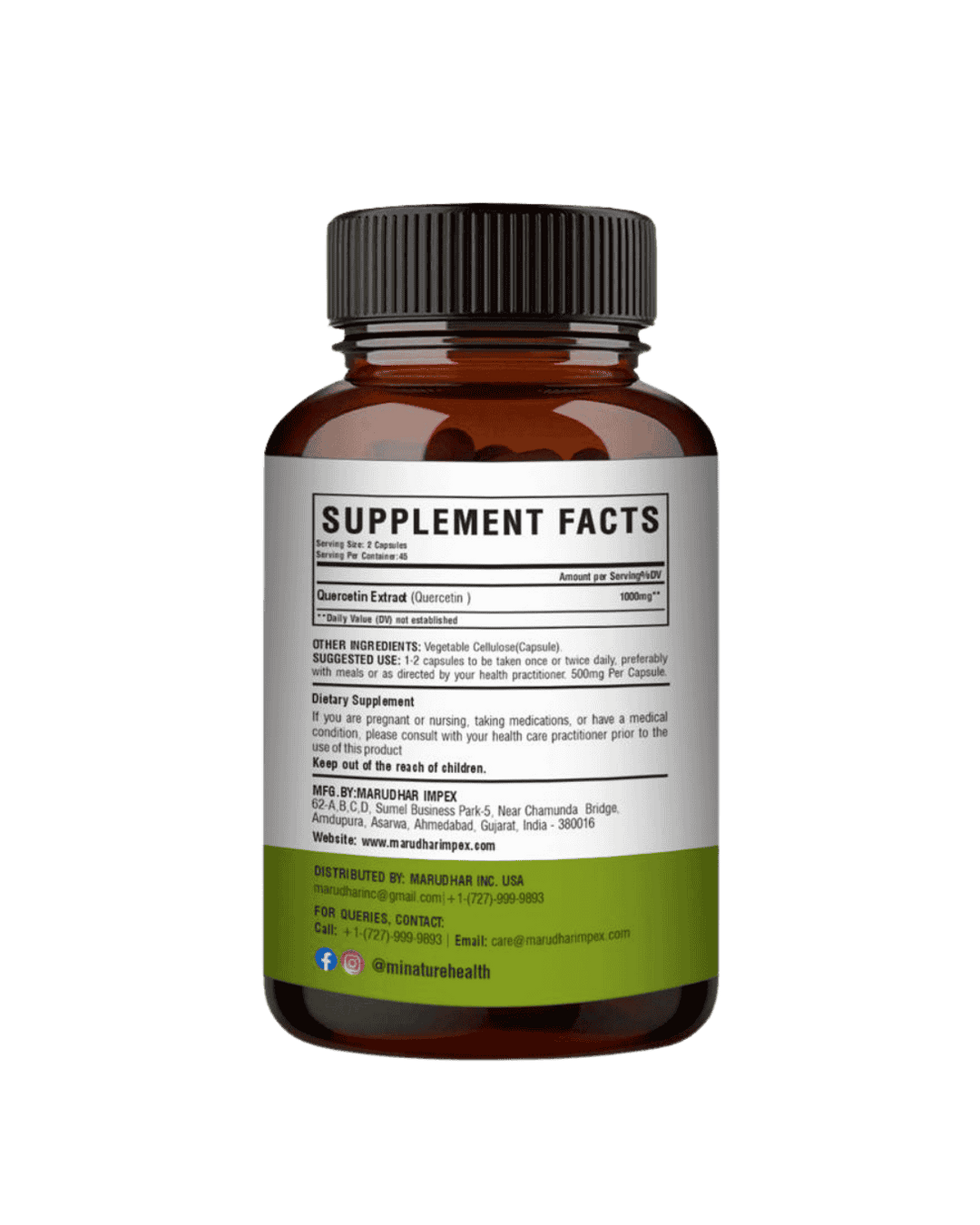 Quercetin Extract Capsules , Minature, Ayurveda Store NZ