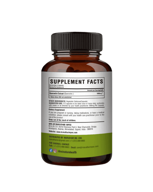 Quercetin Extract Capsules , Minature, Ayurveda Store NZ
