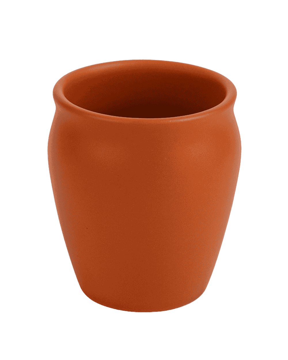 Terracotta Earthen Glazed Glasses - Set of 6 | 150 ml (Clay)