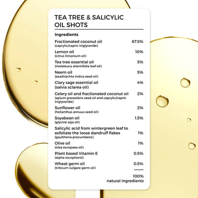 Tea Tree & Salicylic Oil Shots, Dandruff Control, Brillare, Ayurveda Store NZ
