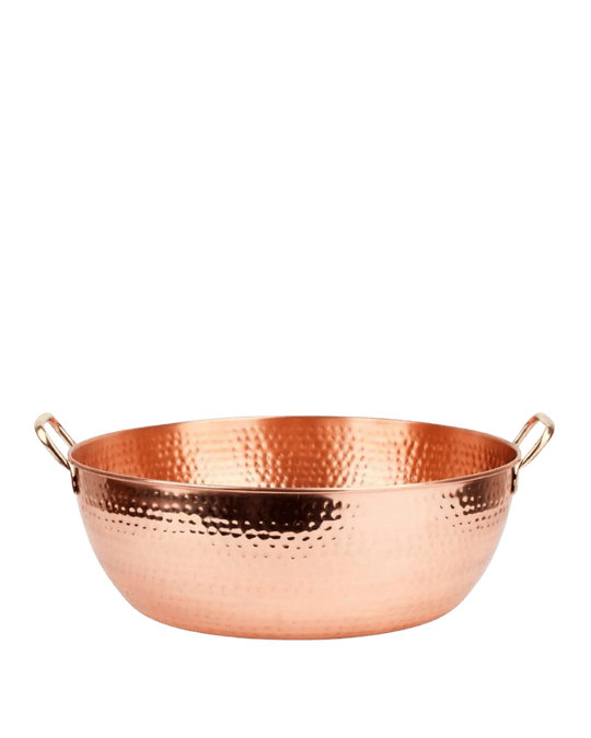 Luxurious Copper Spa Bowl - Pedicure & Foot Soaking Therapy.