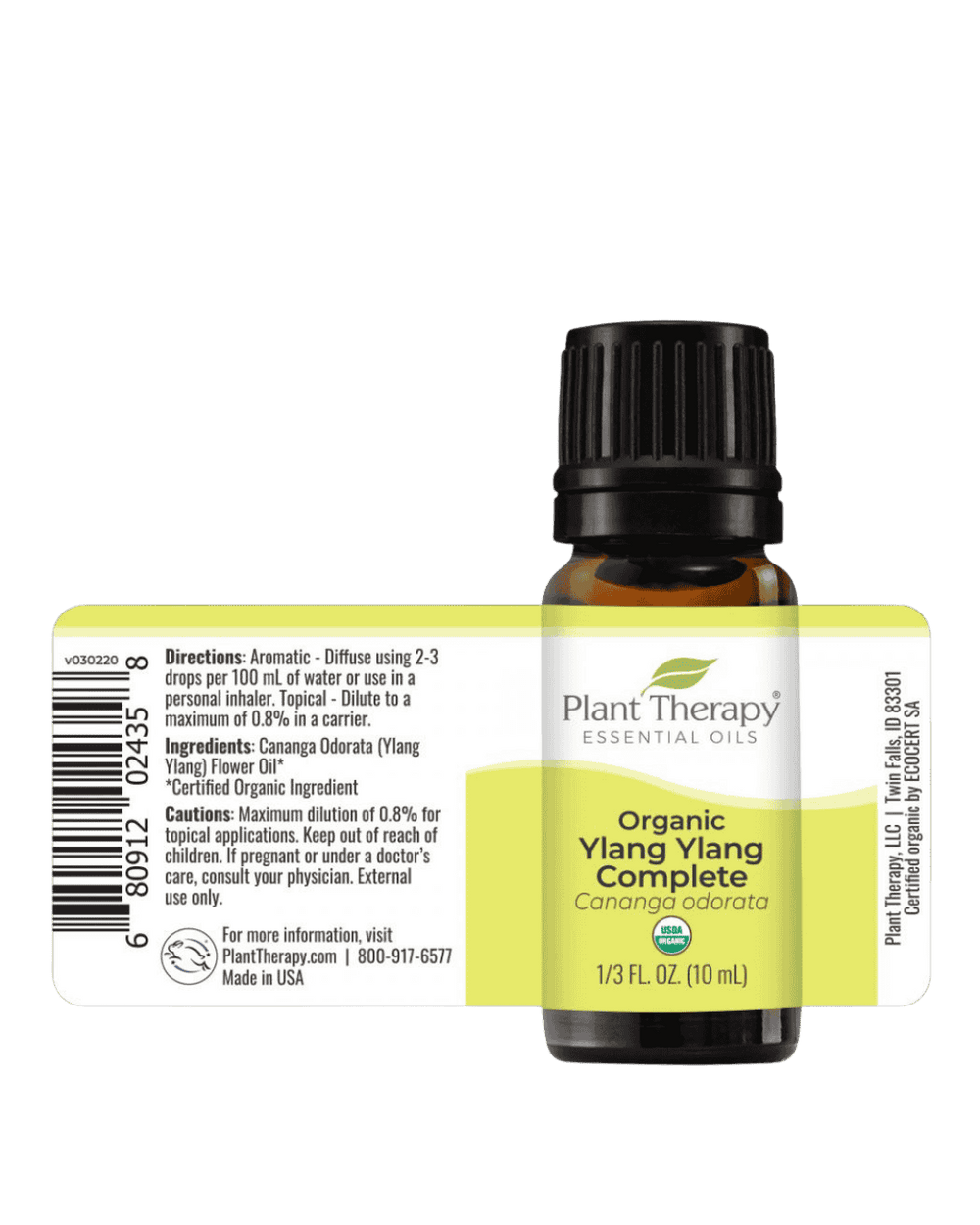 Organic Ylang Ylang Complete Essential Oil- USDA Certified