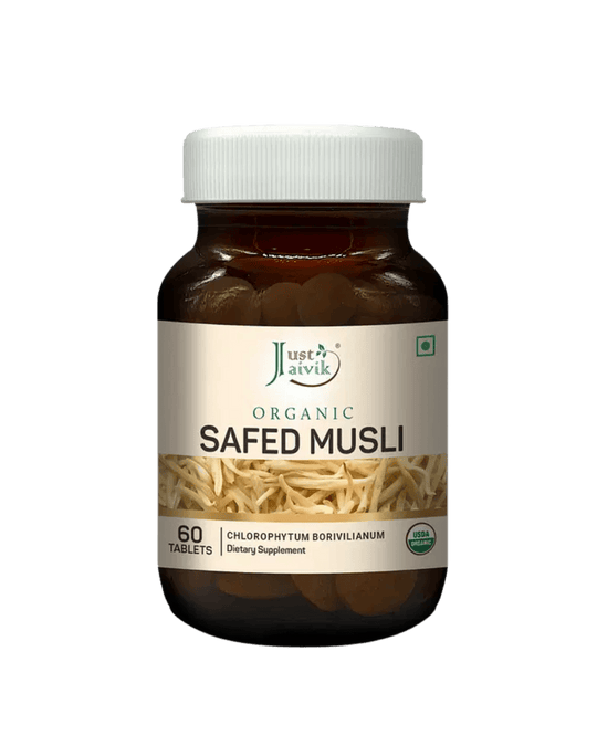Safed Musli Tablets, Just Jaivik, Ayurveda Store NZ
