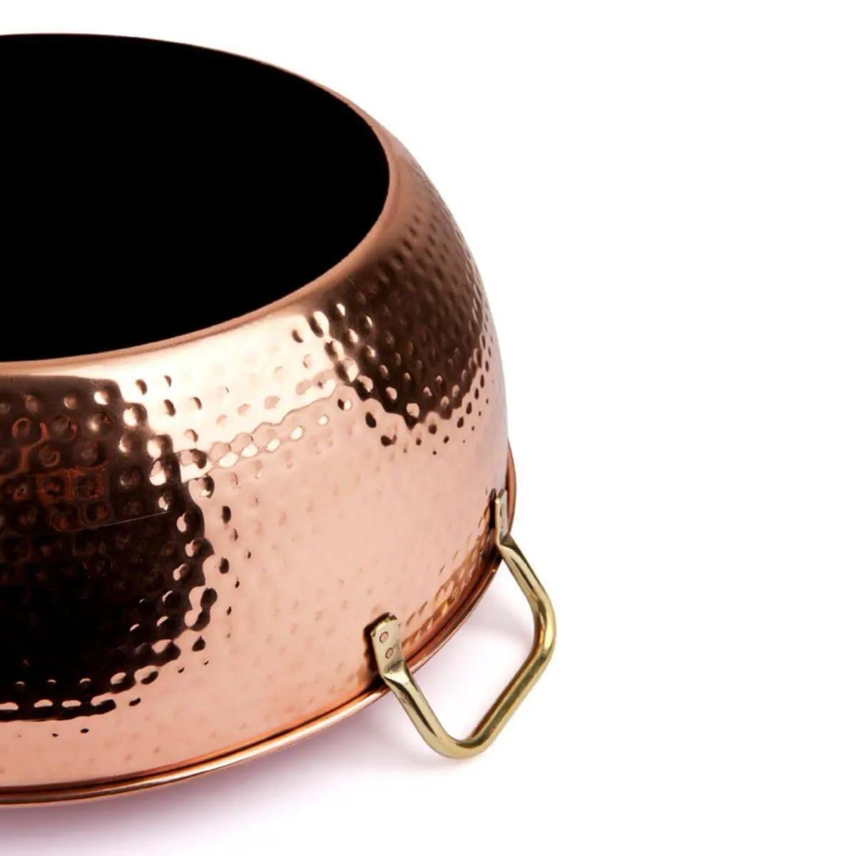 Luxurious Copper Spa Bowl - Pedicure & Foot Soaking Therapy.