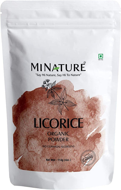 Organic Licorice Root Powder 227g (Mulethi) - USDA Certified - Ayurvedic Herbs NZ