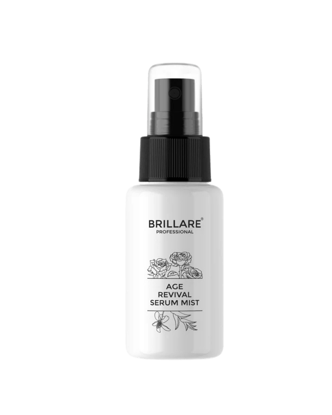 Brillare Age Revival Serum Mist For Ageing Skin in a sleek spray bottle for daily skincare hydration.