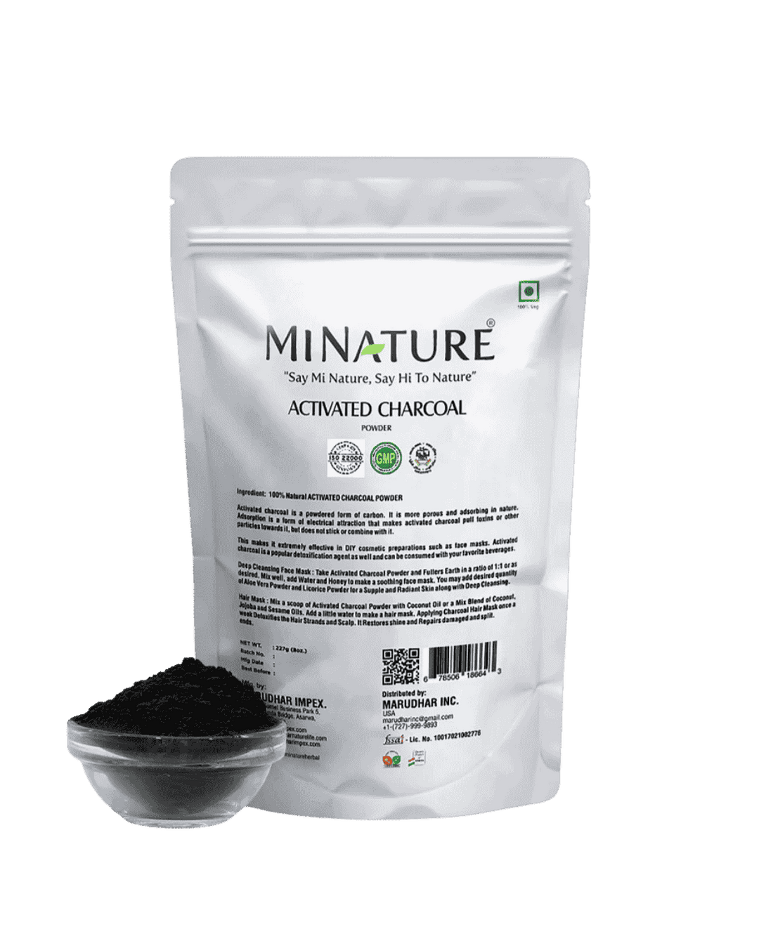 100% Natural Activated Charcoal Powder 227g