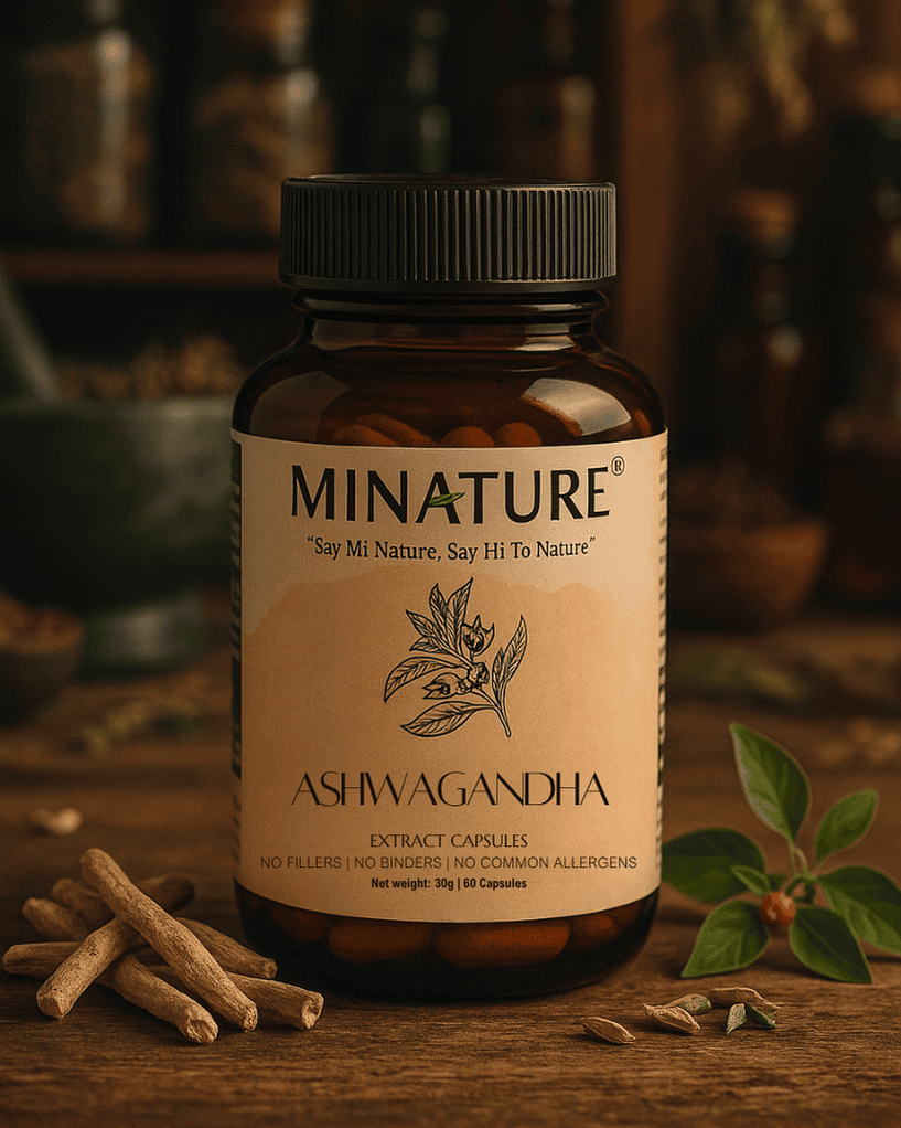 Ashwagandha Root Extract Capsules, Minature, Ayurveda Store Nz