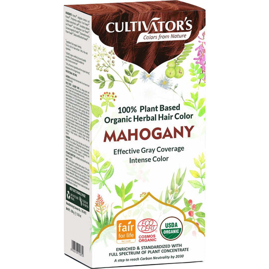 Cultivator's, Organic Herbal Hair Colour, Mahogany, Ayurveda Store NZ