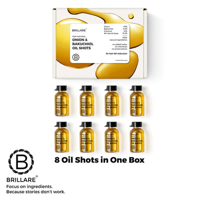 Onion & Bakuchiol Oil Shots, Hair Fall Reduction, Brillare, Ayurveda Store NZ