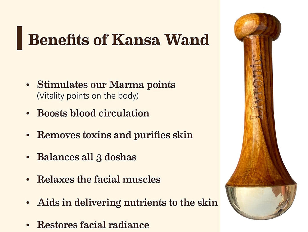 Kansa Wand, One-sided Kansa Wand, Livronic, Ayurveda Store NZ