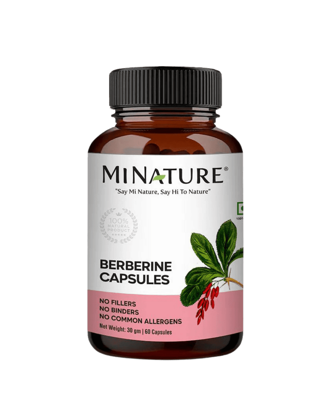 High Potency Berberine Extract Capsules 60 Veg Caps | 500mg