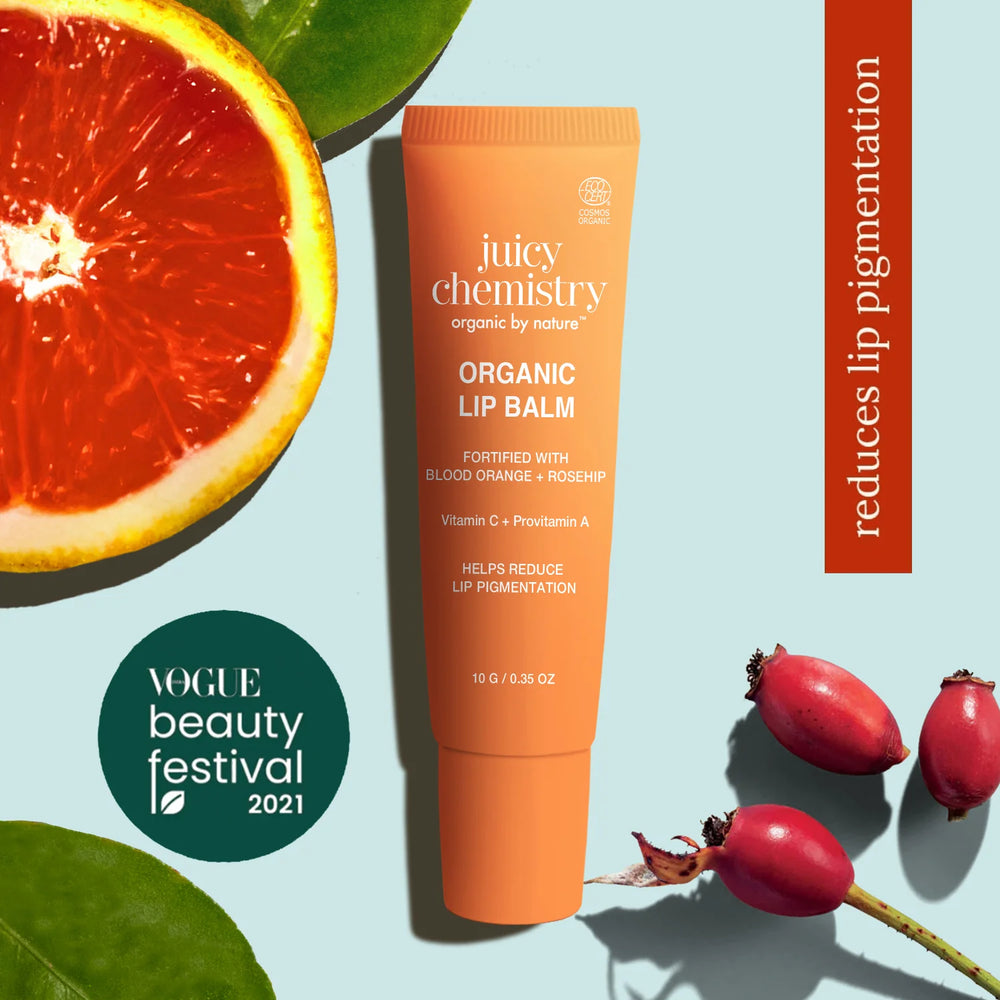 Organic Lip Balm with Blood Orange and Rosehip