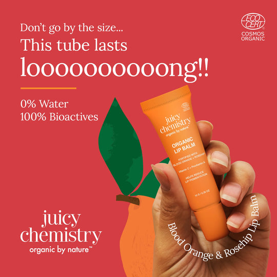 Organic Lip Balm with Blood Orange and Rosehip