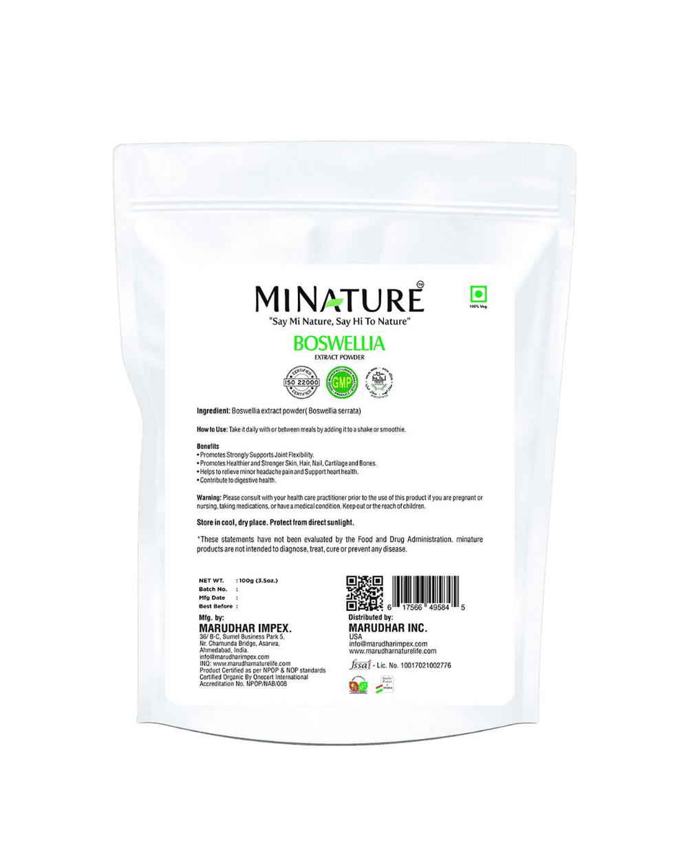 Boswellia serrata powder 100g | Indian frankincense powder | Sallaki