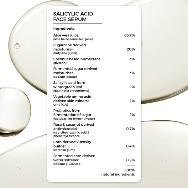 2% Salicylic Acid Face Serum, Brillare, Ayurveda Store NZ