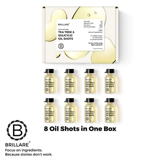 Tea Tree & Salicylic Oil Shots, Dandruff Control, Brillare, Ayurveda Store NZ