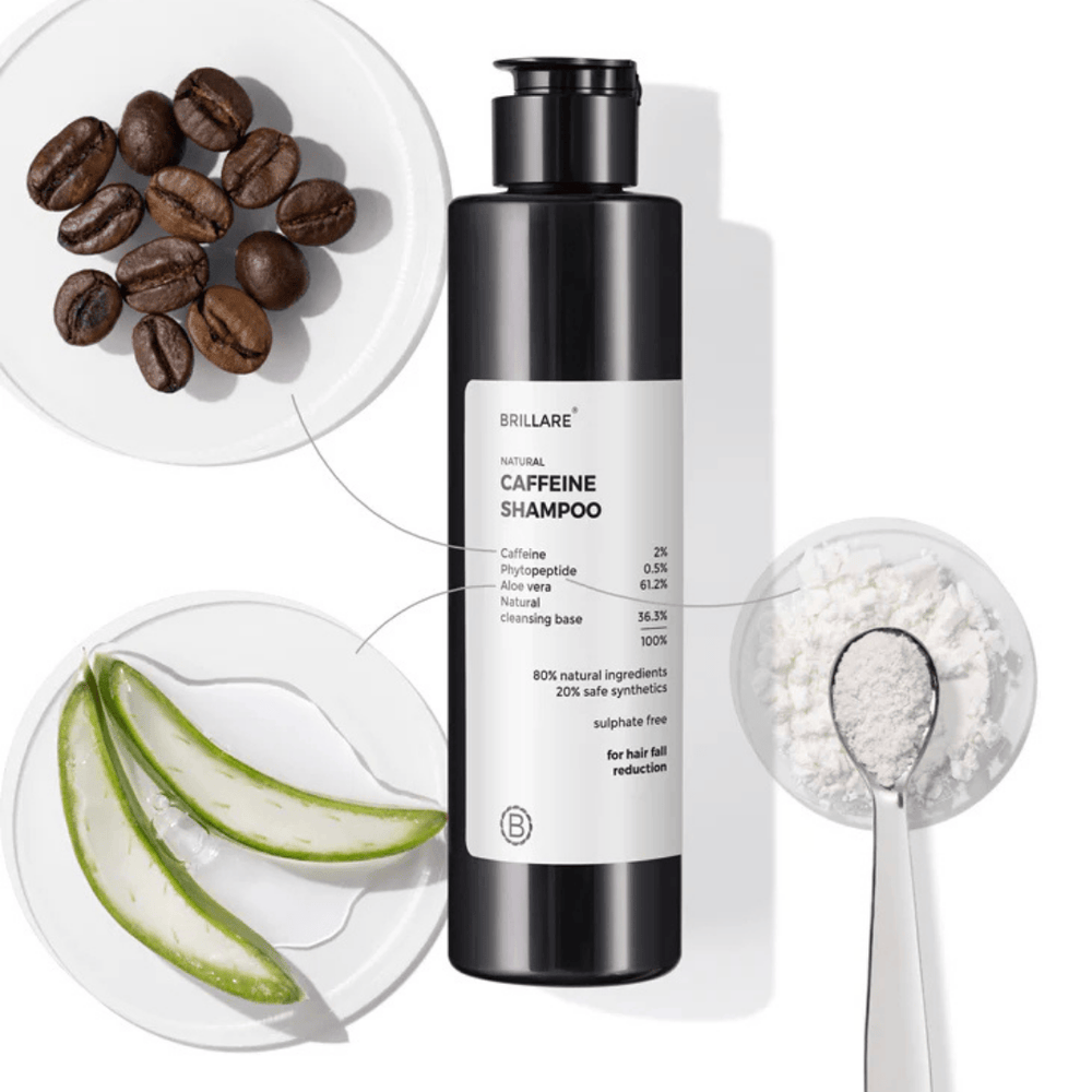 Brillare, Caffeine, Shampoo, For Hair Loss, For Breakage, Ayurveda Store NZ
