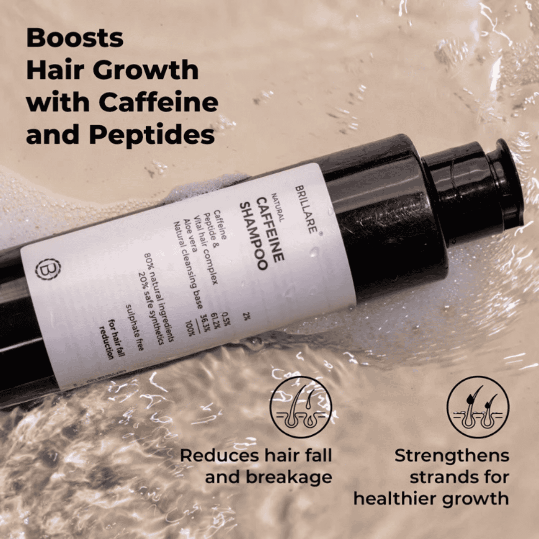 Brillare, Caffeine, Shampoo, For Hair Loss, For Breakage, Ayurveda Store NZ