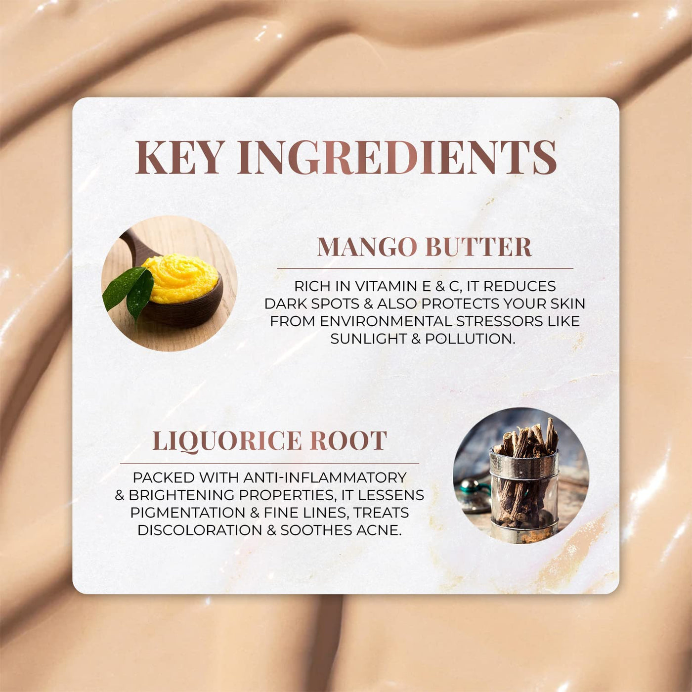 Concealer Brightening & Correcting- Mango Butter and Liquorice Root