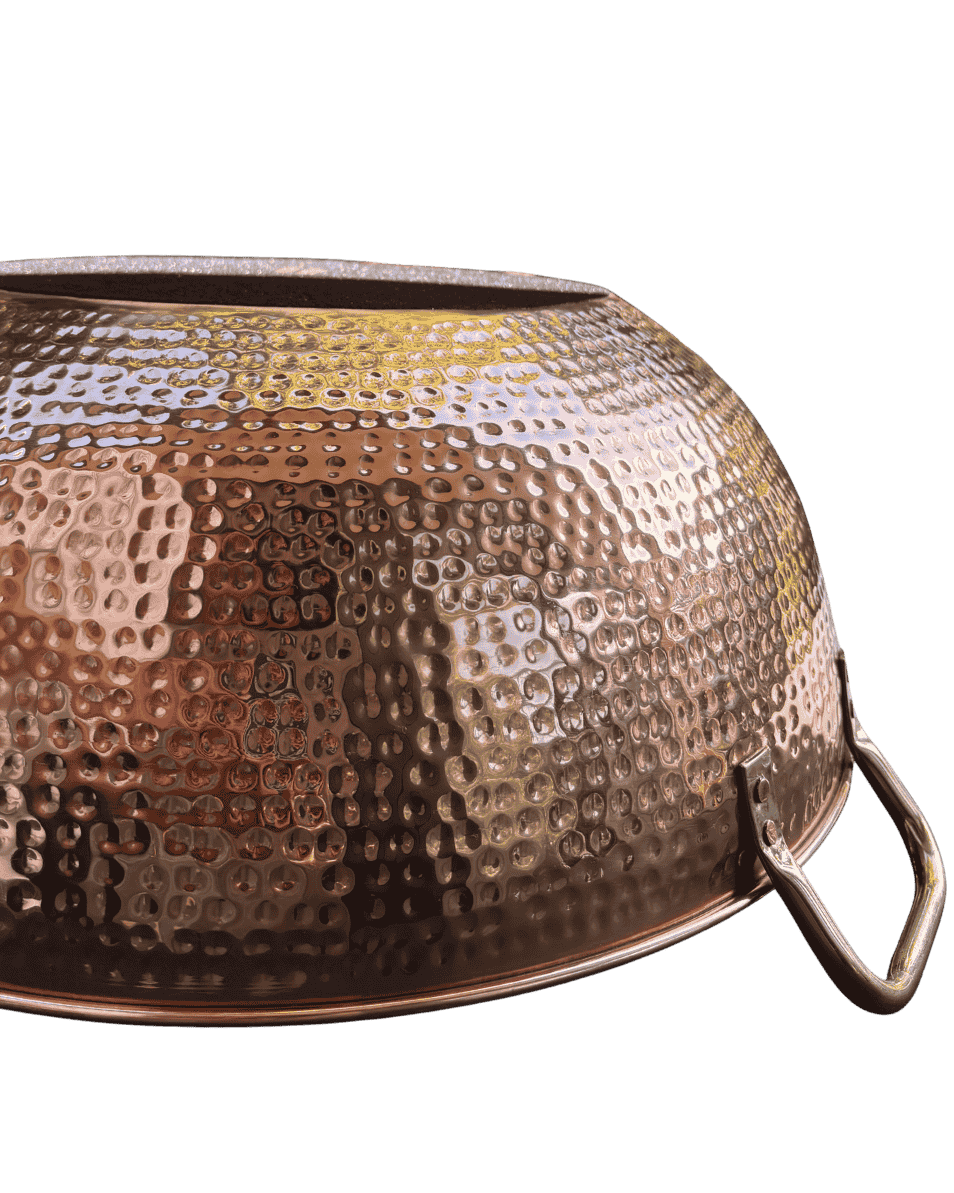 Luxurious Copper Spa Bowl - Pedicure & Foot Soaking Therapy.