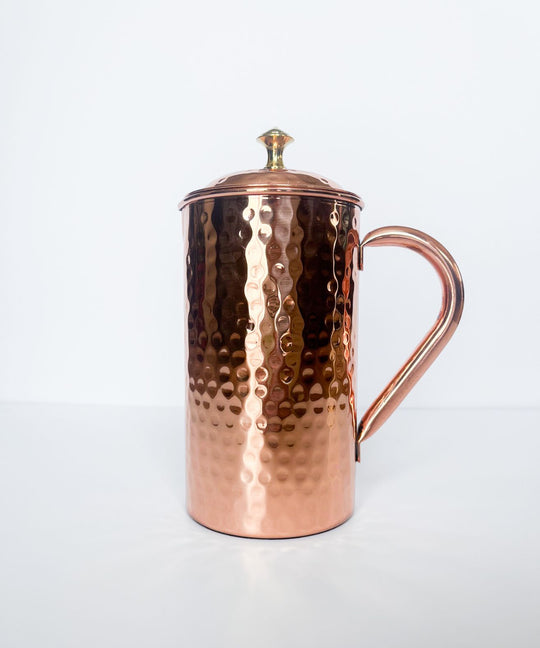 Hammered Copper Jug, Ayurveda Store NZ