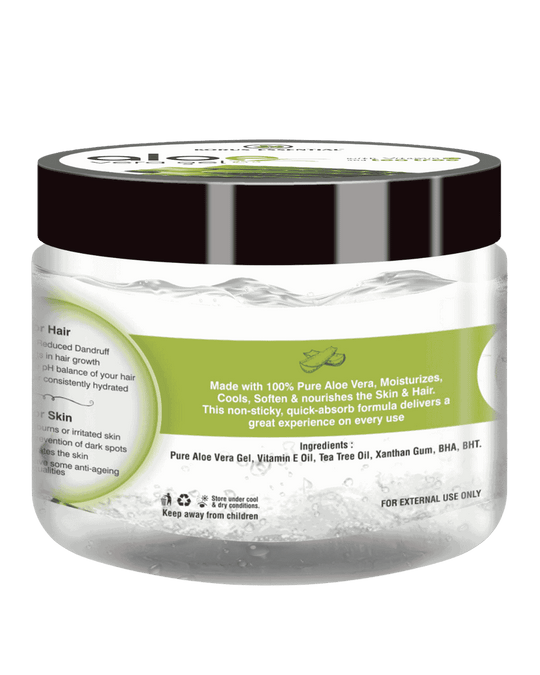 Aloe Vera Gel With Vitamin E and Tea Tree For Skin & Hair 200gms