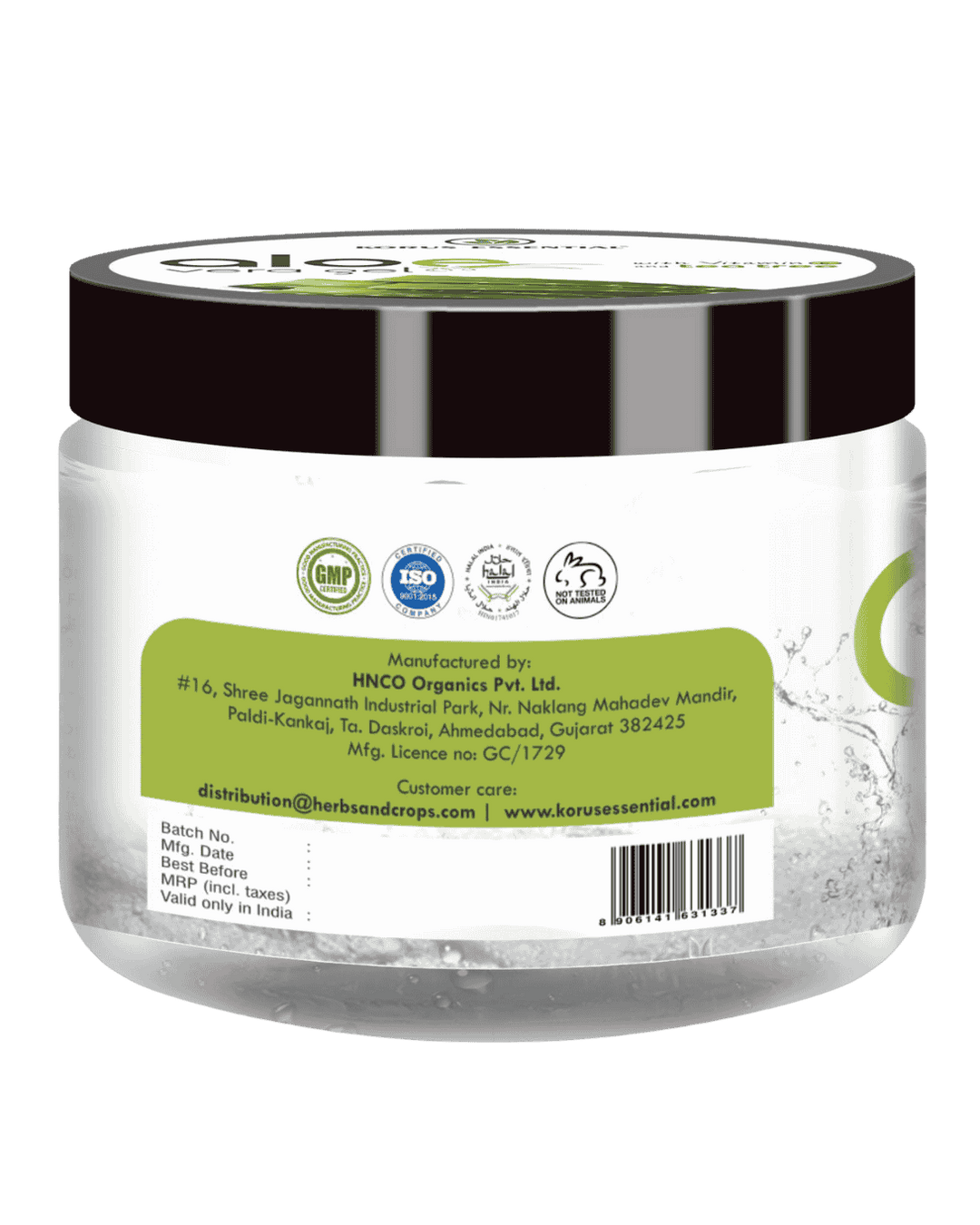 Aloe Vera Gel With Vitamin E and Tea Tree For Skin & Hair 200gms
