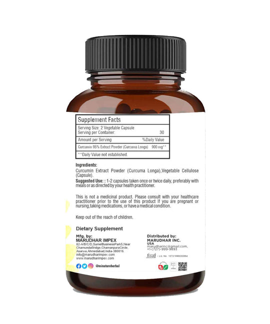 Curcumin Extract 95% (Curcuma Longa Capsules)