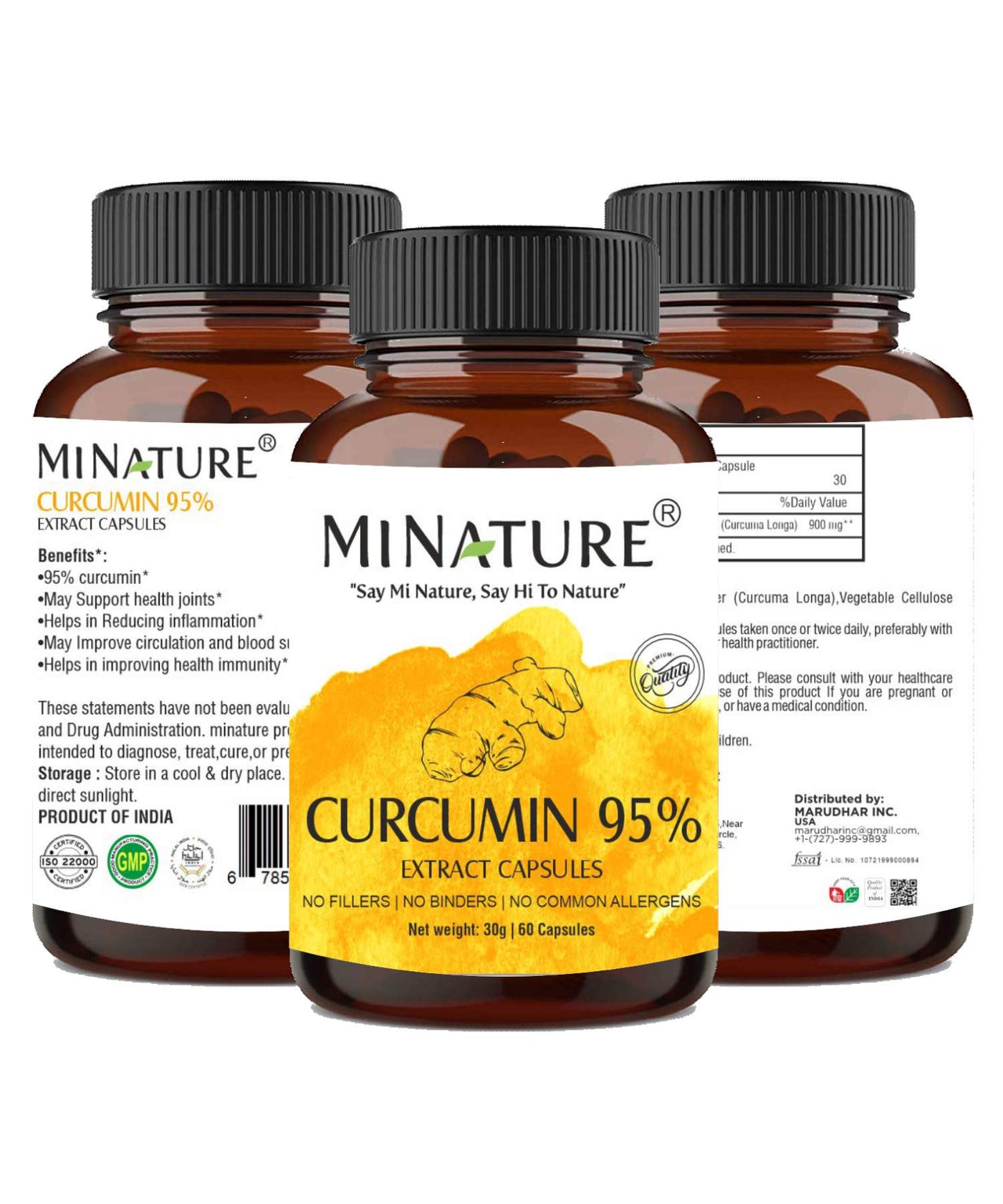 Minature, Curcumin Extract Capsules, Ayurveda Store NZ