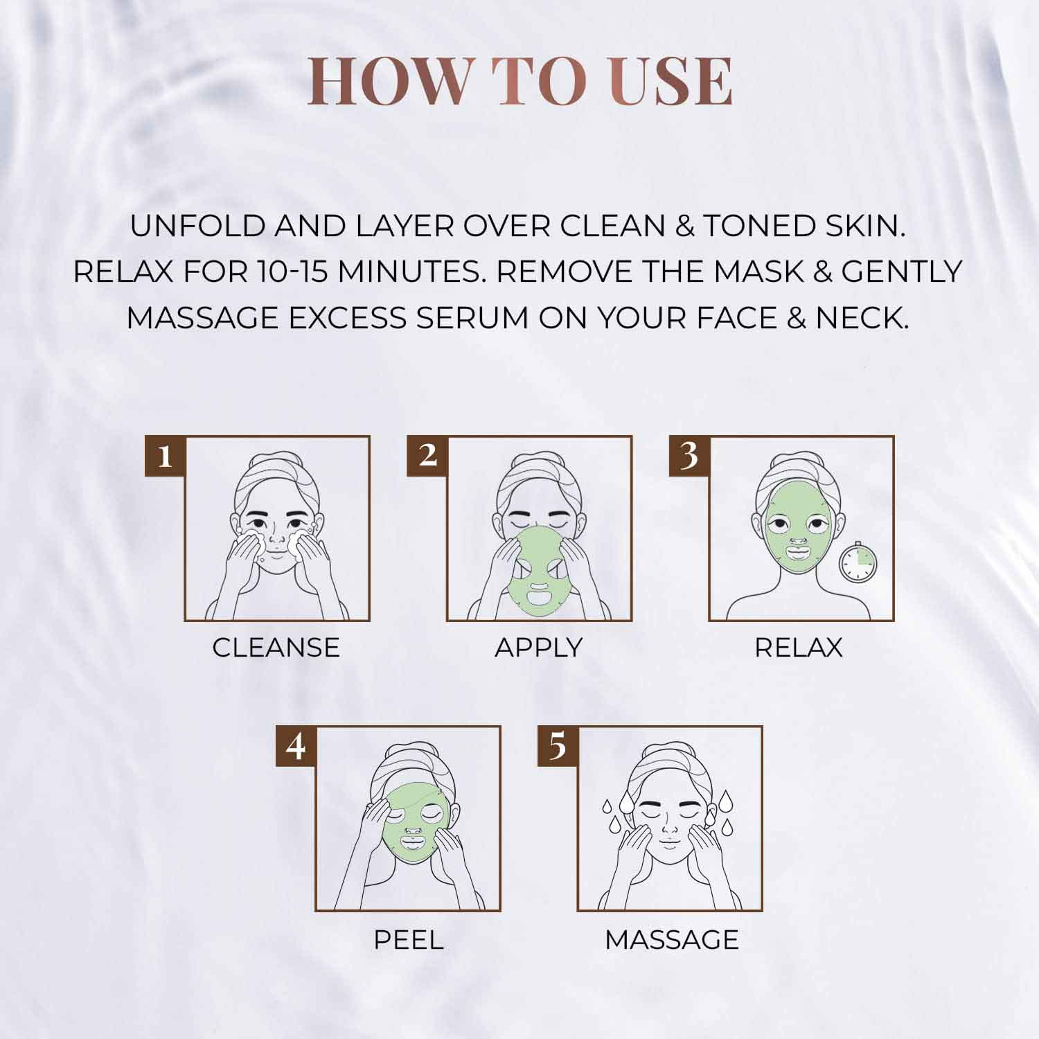 Green Tea Sheet Mask with Mint & Cucumber For Glowing Skin