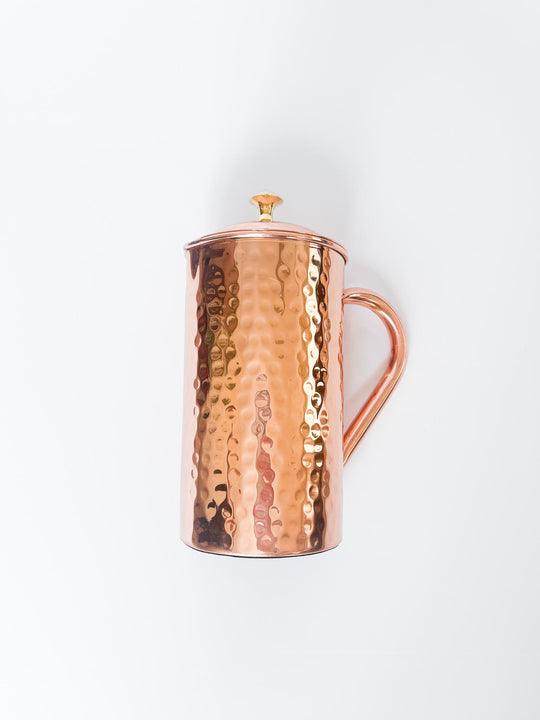 Hammered Copper Jug, Ayurveda Store NZ