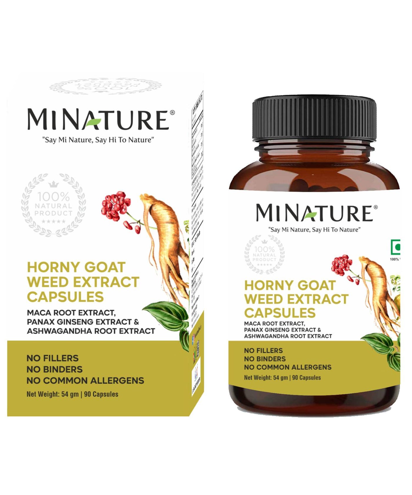 Horny Goat Weed Extract Capsules 500mg | 90 Veg Caps