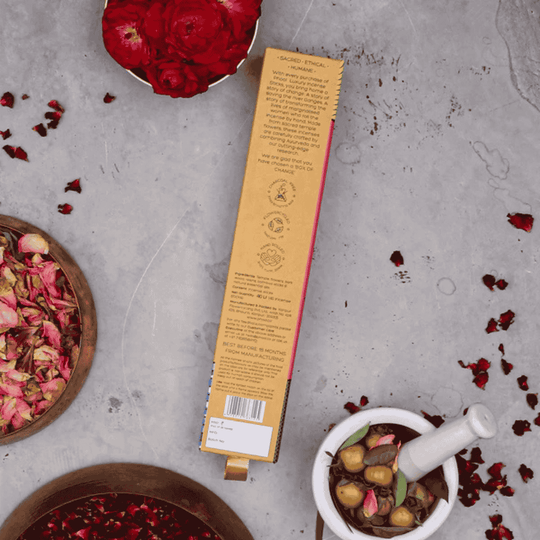 Indian Rose Natural Incense Sticks by Phool