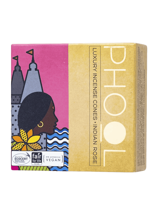 Indian Rose - Natural Incense Cones by Phool