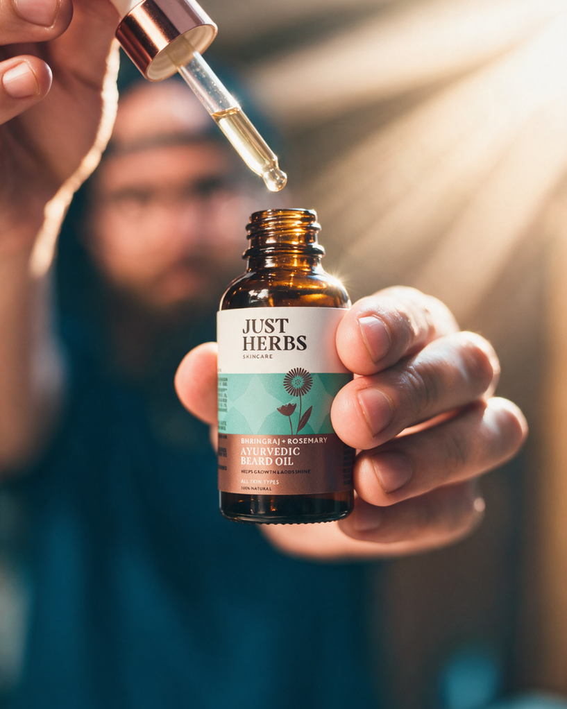 Ayurvedic Beard Oil with Bhringraj & Rosemary