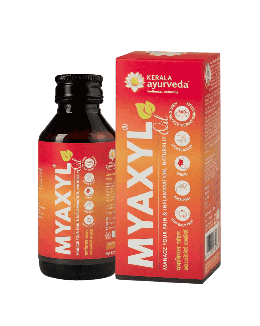 Kerala Ayurveda Myaxyl oil - For Quick Pain Support Naturally